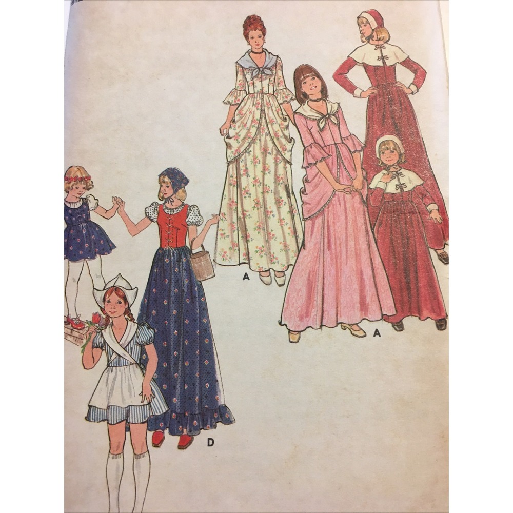Butterick 4206 Cosplay Vintage Sewing Pattern Childrens Girls Costume Size 8